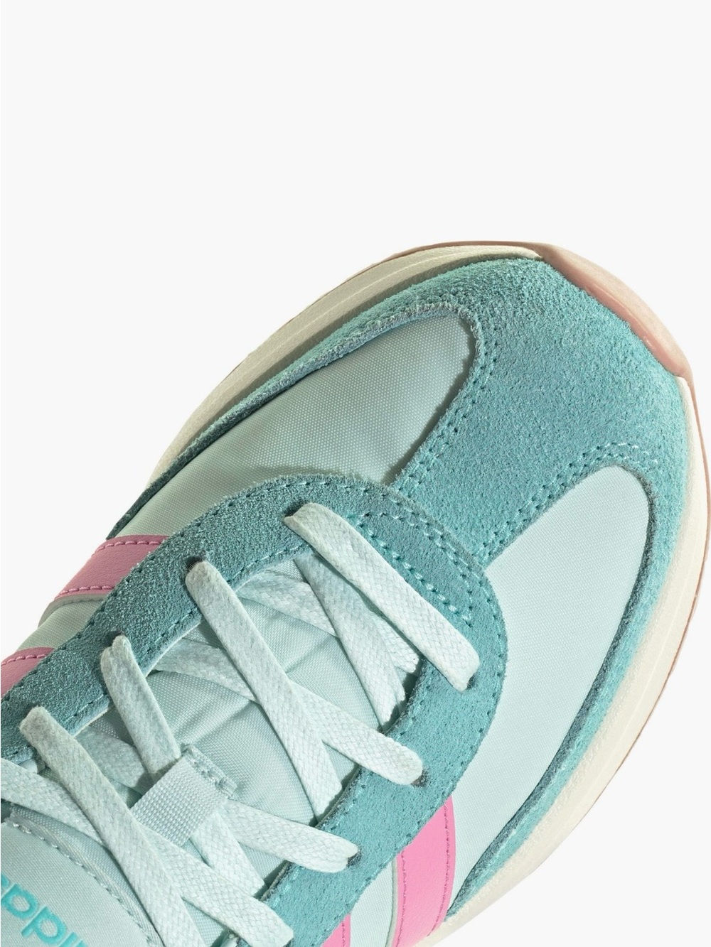 Adidas Run 70s 2.0 Sneaker Halo Mint Bliss Pink Off White Colorway Women's 7.5 - Picture 14 of 15
